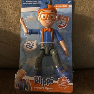 Blippi Talking Figure 9-inch Articulated Toy with 8 Sounds and Phrases New